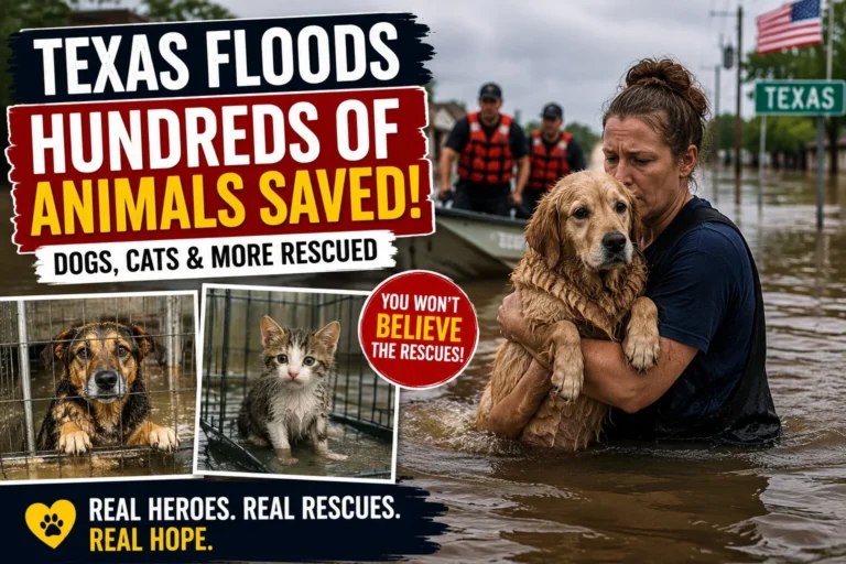 Texas Flood Heroes Rescue Pets Left Behind by Rising Waters